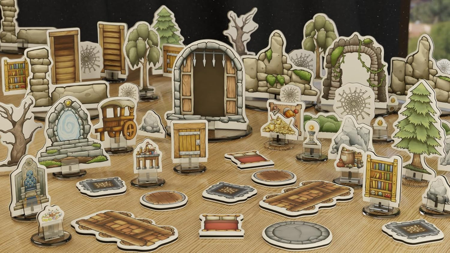 (ADD-ON to Kickstarter order ONLY) - Solid Battle Mat + Bonus 57x Hard Flat Terrain Minis w/ Bases