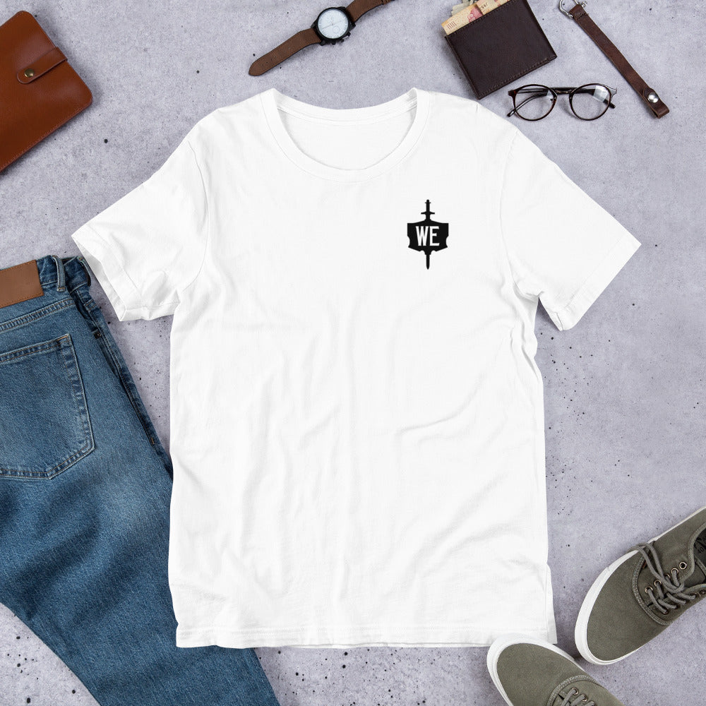 Unisex t-shirt Wanderer's Emporium Logo in Black and White