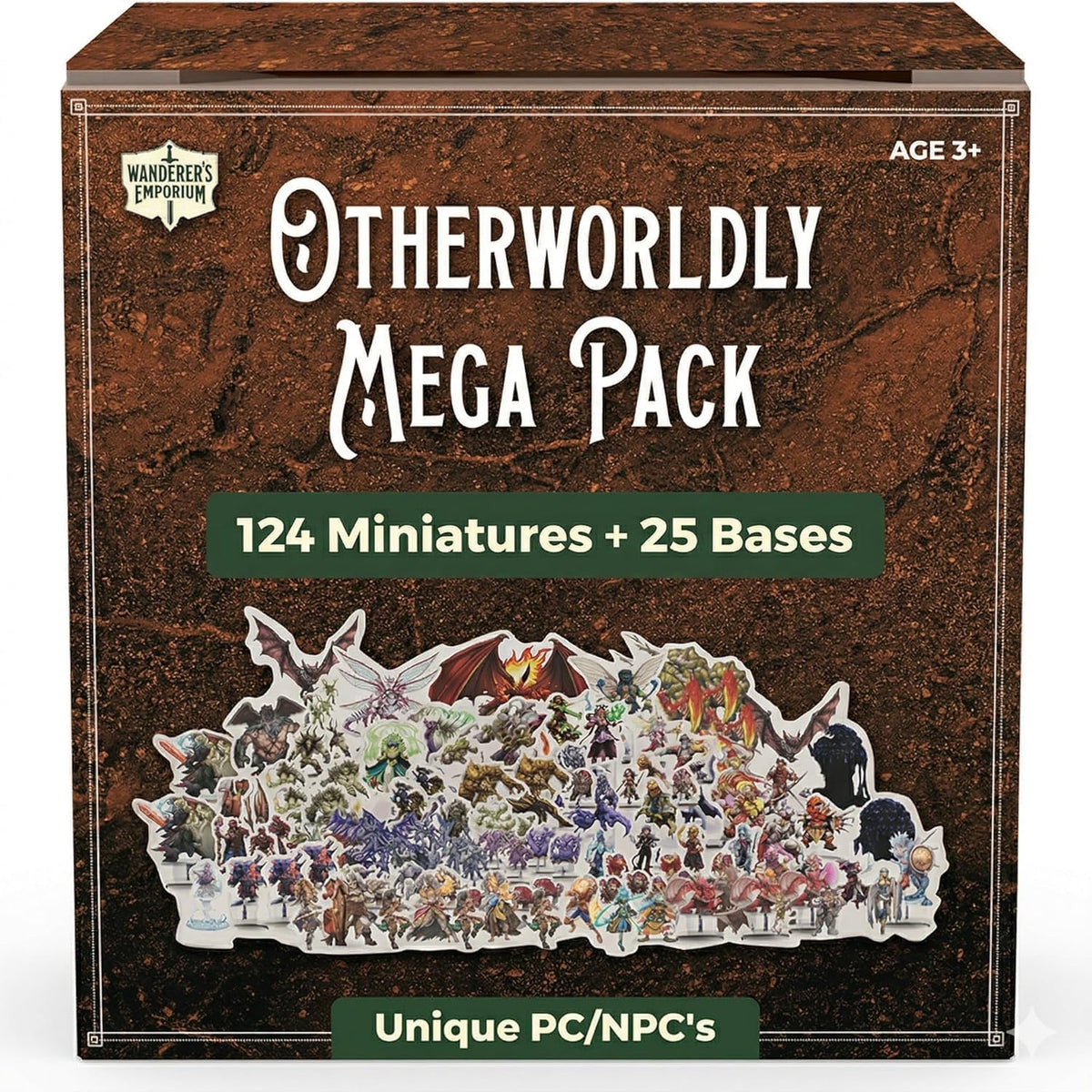 Otherworldly Mega Pack - flat D&D miniatures with bases