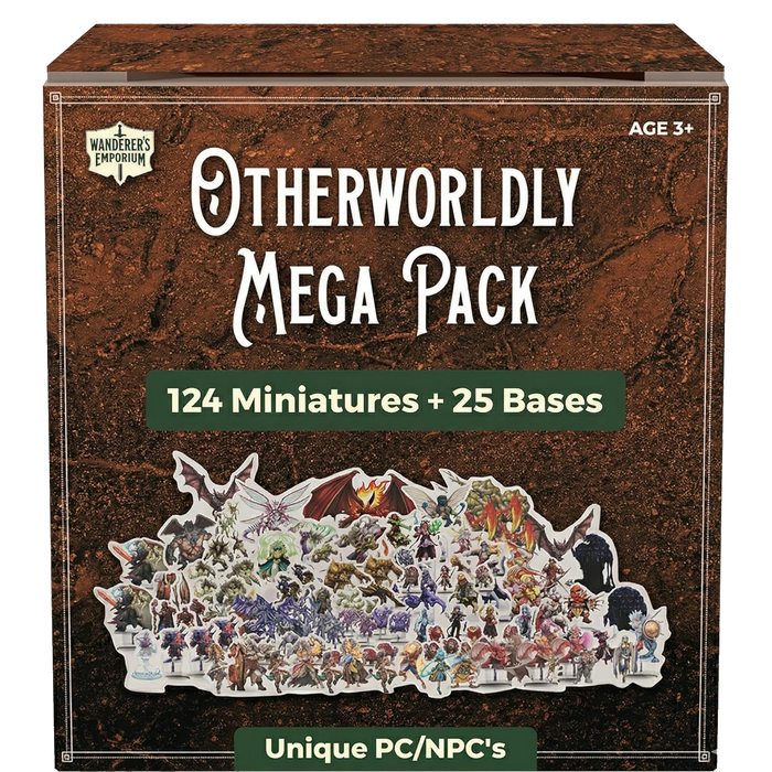 Otherworldly Mega Pack - flat D&D miniatures with bases